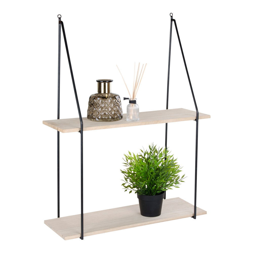 Haag Wandplank Hout 2 Planken